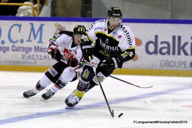 Photo hockey match Rouen - Amiens  le 29/09/2015