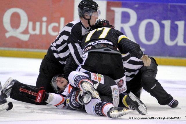 Photo hockey match Rouen - Amiens  le 29/09/2015
