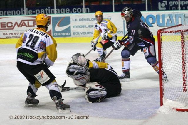 Photo hockey match Grenoble  - Strasbourg  le 13/01/2009