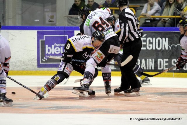 Photo hockey match Rouen - Amiens  le 29/09/2015