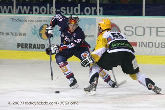 Photo hockey match Grenoble  - Strasbourg  le 13/01/2009