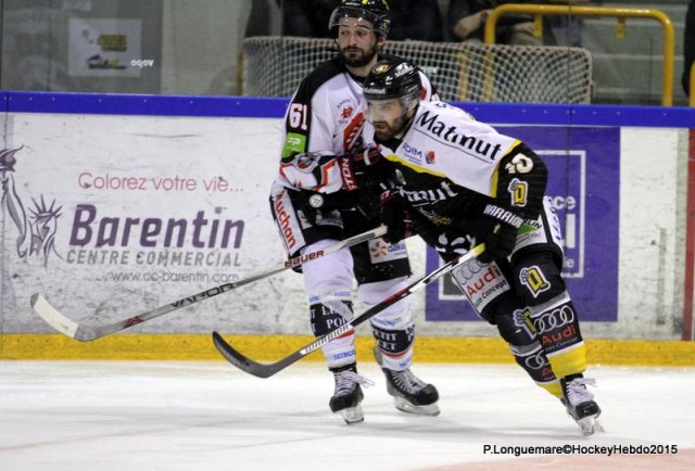 Photo hockey match Rouen - Amiens  le 29/09/2015