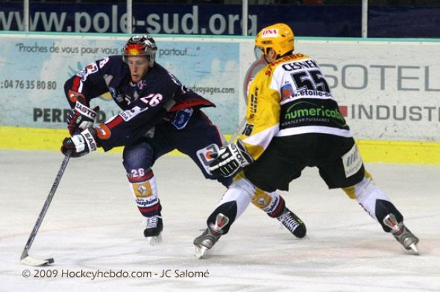 Photo hockey match Grenoble  - Strasbourg  le 13/01/2009