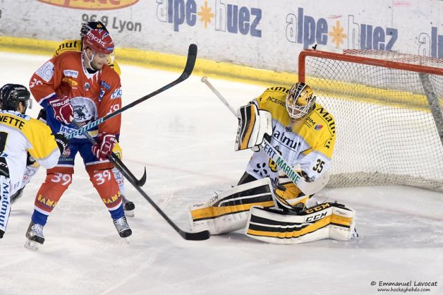 Photo hockey match Lyon - Rouen le 03/10/2015