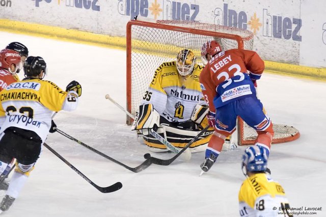 Photo hockey match Lyon - Rouen le 03/10/2015