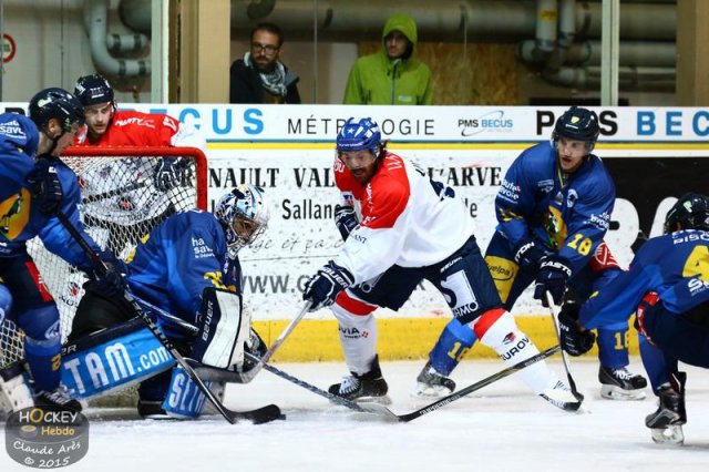 Photo hockey match Chamonix  - Angers  le 03/10/2015