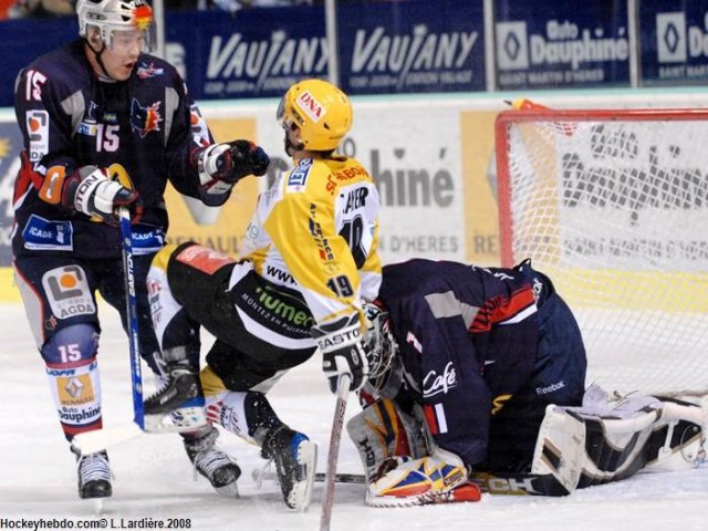 Photo hockey match Grenoble  - Strasbourg  le 13/01/2009