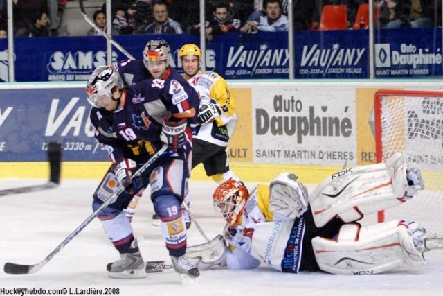 Photo hockey match Grenoble  - Strasbourg  le 13/01/2009