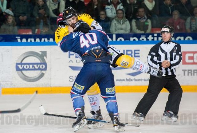 Photo hockey match Grenoble  - Rouen le 17/10/2015