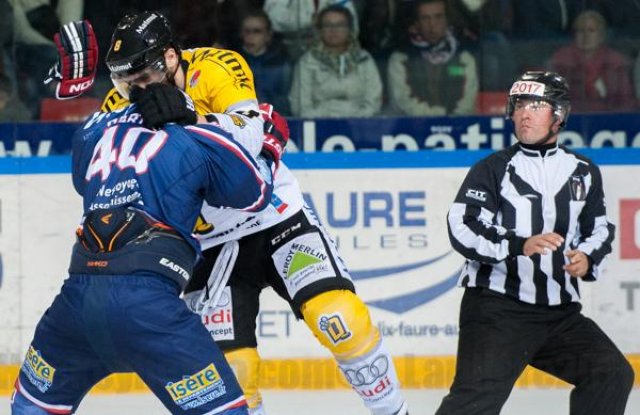 Photo hockey match Grenoble  - Rouen le 17/10/2015