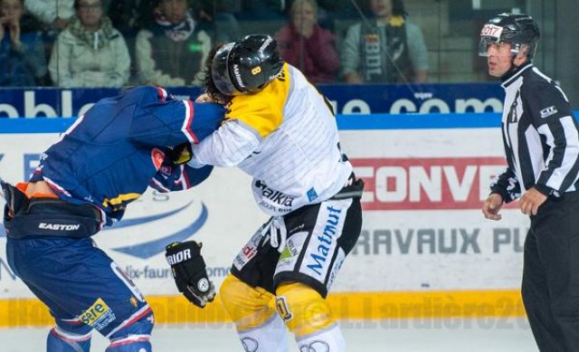 Photo hockey match Grenoble  - Rouen le 17/10/2015