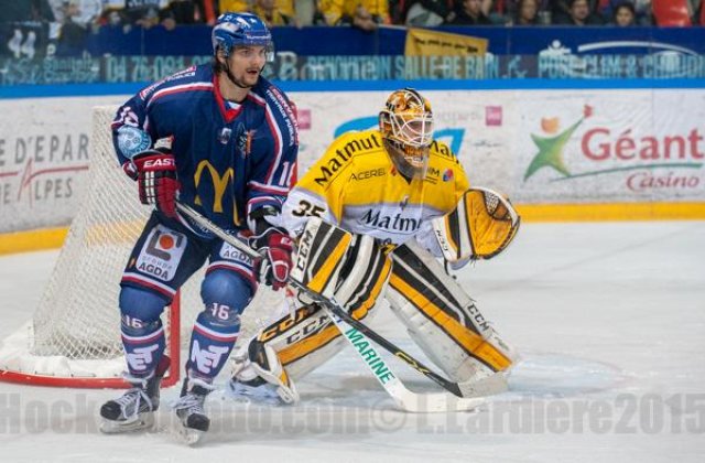Photo hockey match Grenoble  - Rouen le 17/10/2015
