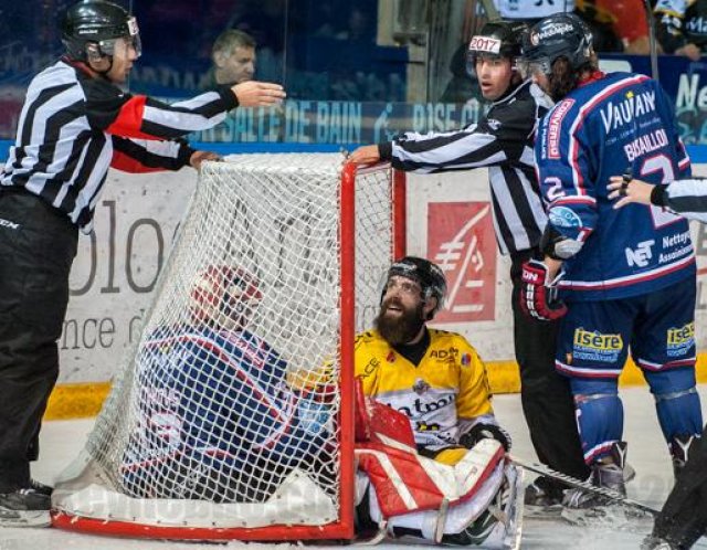 Photo hockey match Grenoble  - Rouen le 17/10/2015