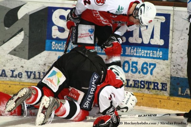Photo hockey match Briançon  - Dijon  le 17/01/2009