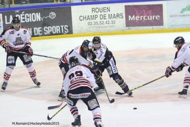 Photo hockey match Rouen - Bordeaux le 24/10/2015