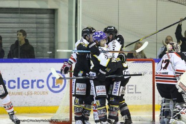 Photo hockey match Rouen - Bordeaux le 24/10/2015