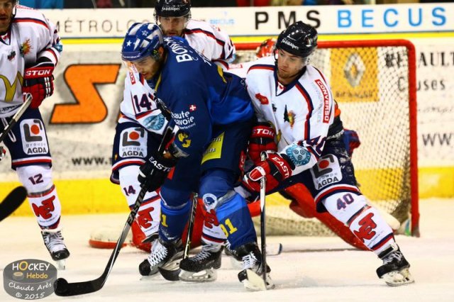 Photo hockey match Chamonix  - Grenoble  le 24/10/2015