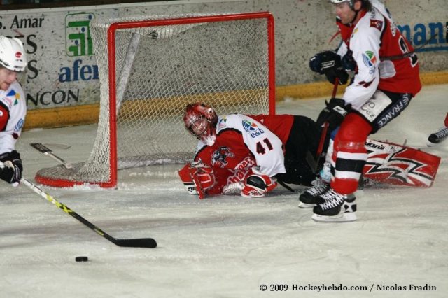 Photo hockey match Briançon  - Dijon  le 17/01/2009