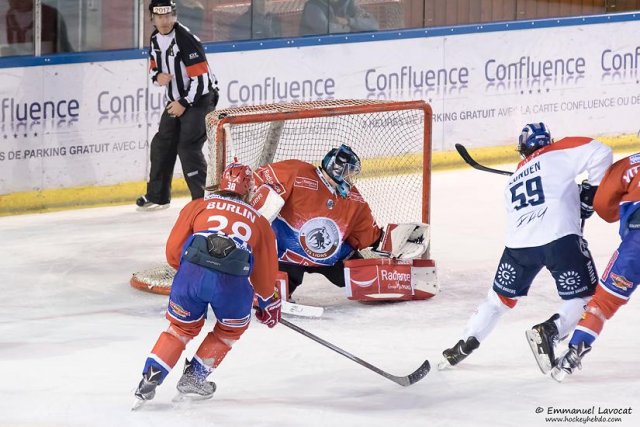 Photo hockey match Lyon - Angers  le 30/10/2015