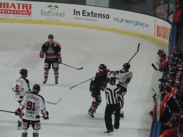 Photo hockey match Bordeaux - Amiens  le 31/10/2015