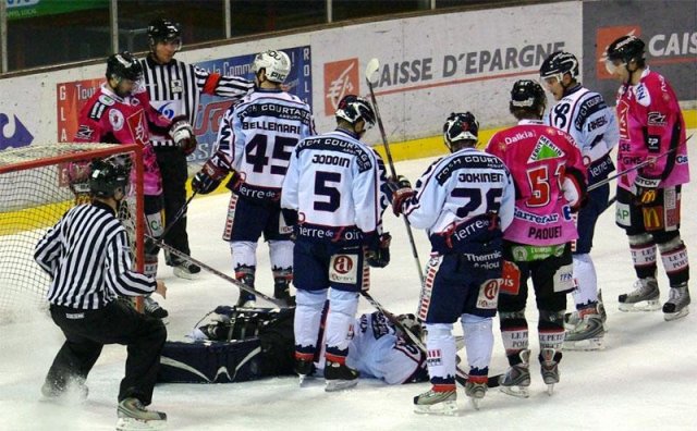 Photo hockey match Amiens  - Angers  le 17/01/2009