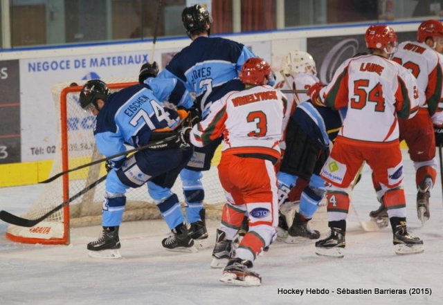 Photo hockey match Tours  - Courbevoie  le 21/11/2015