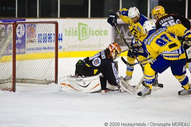 Photo hockey match Strasbourg  - Chamonix  le 17/01/2009
