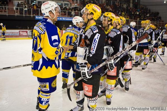 Photo hockey match Strasbourg  - Chamonix  le 17/01/2009