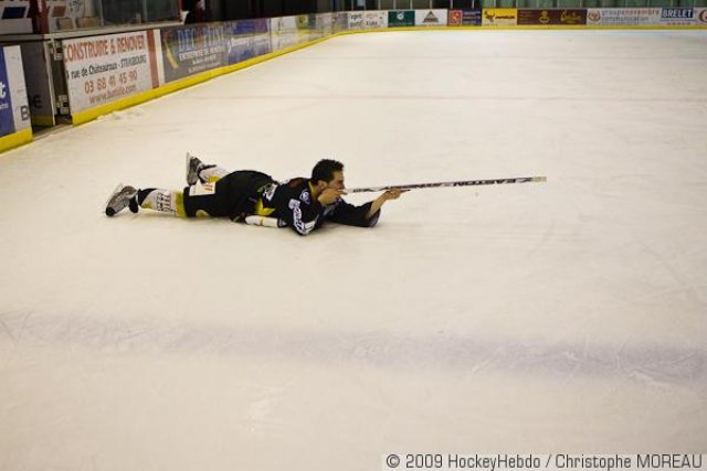 Photo hockey match Strasbourg  - Chamonix  le 17/01/2009