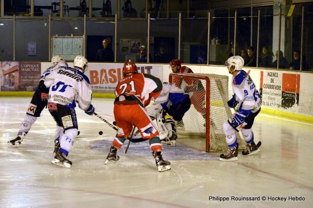 Photo hockey match Courbevoie  - Courchevel-Méribel-Pralognan le 28/11/2015