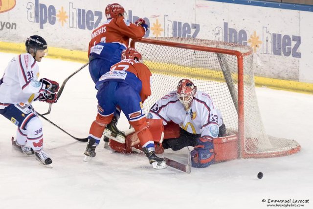 Photo hockey match Lyon - Grenoble  le 29/11/2015