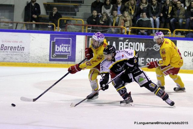 Photo hockey match Rouen - Dijon  le 29/11/2015