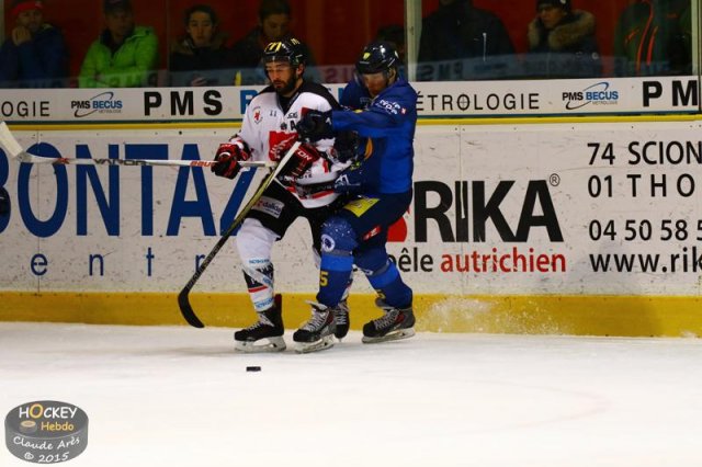 Photo hockey match Chamonix  - Amiens  le 04/12/2015