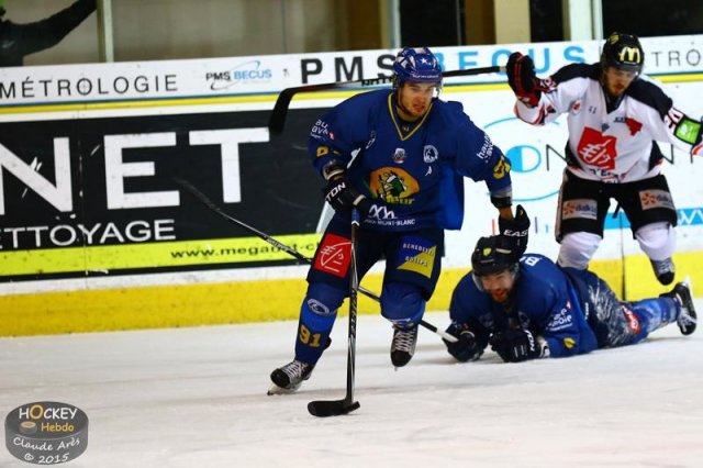 Photo hockey match Chamonix  - Amiens  le 04/12/2015