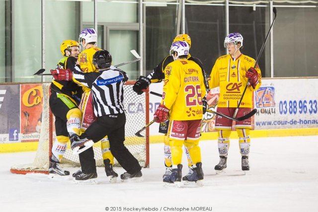 Photo hockey match Strasbourg  - Dijon  le 04/12/2015