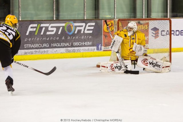 Photo hockey match Strasbourg  - Dijon  le 04/12/2015