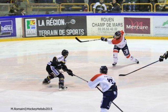 Photo hockey match Rouen - Angers  le 08/12/2015
