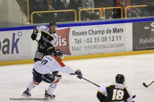 Photo hockey match Rouen - Angers  le 08/12/2015