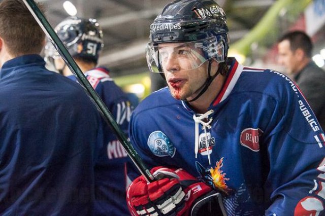 Photo hockey match Grenoble  - Dijon  le 08/12/2015