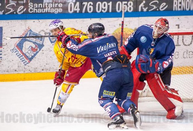 Photo hockey match Grenoble  - Dijon  le 08/12/2015