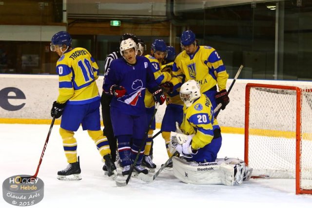 Photo hockey match France U20 - Ukraine le 12/12/2015