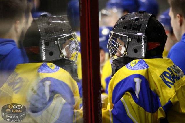 Photo hockey match France U20 - Ukraine le 12/12/2015