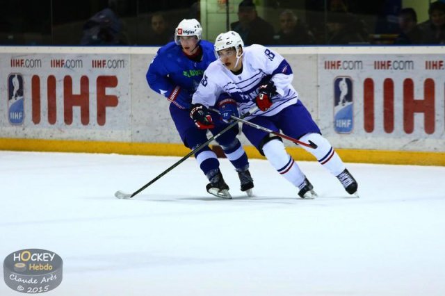 Photo hockey match Slovenia - France U20 le 13/12/2015