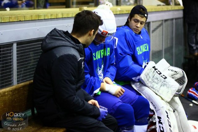 Photo hockey match Slovenia - France U20 le 13/12/2015