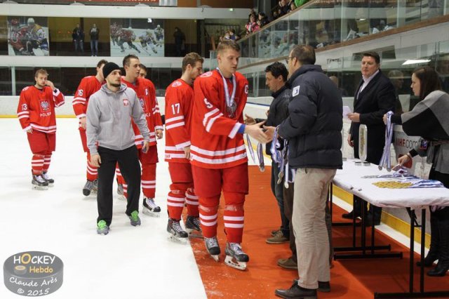 Photo hockey match Poland - France U20 le 18/12/2015