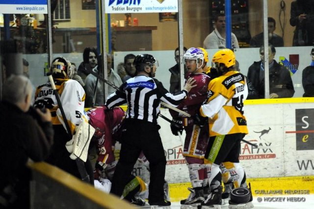 Photo hockey match Dijon  - Strasbourg  le 27/12/2015
