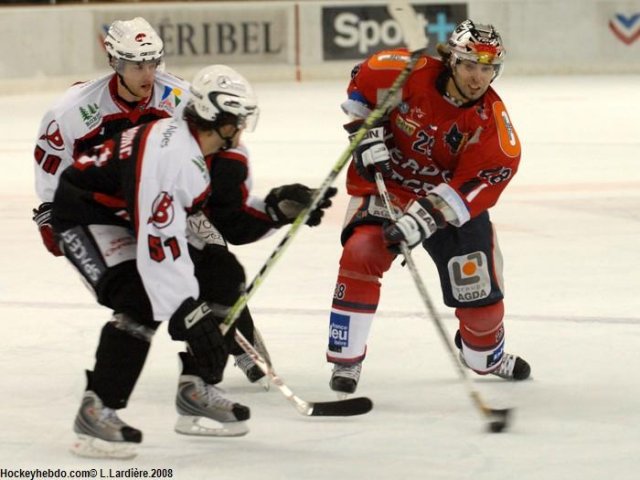 Photo hockey match Briançon  - Grenoble  le 30/12/2008
