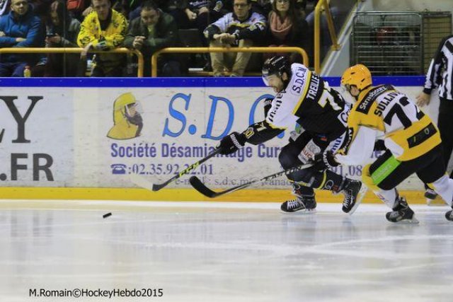 Photo hockey match Rouen - Strasbourg  le 05/01/2016