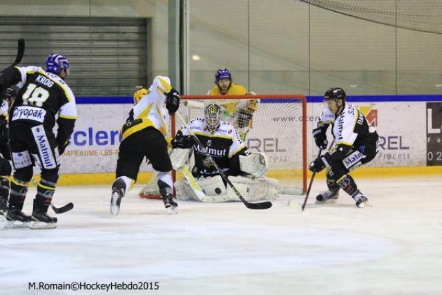 Photo hockey match Rouen - Strasbourg  le 05/01/2016