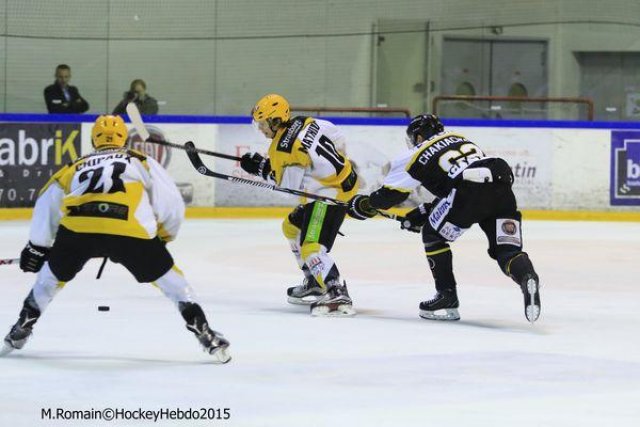 Photo hockey match Rouen - Strasbourg  le 05/01/2016